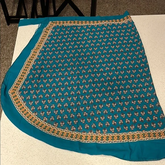 Green Floral One Piece With Matching Wrap - Small - Picture 11 of 16